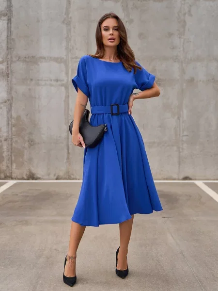 Сукня міді ISSA Plus синій