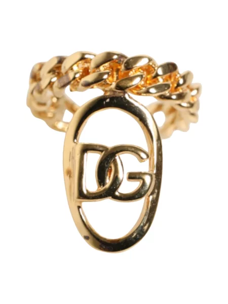 Pierścionek Dolce And Gabbana z logo żółty