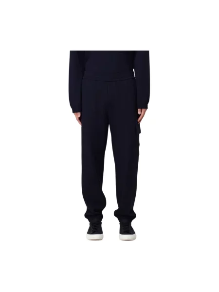Spodnie dresowe Emporio Armani niebieskie