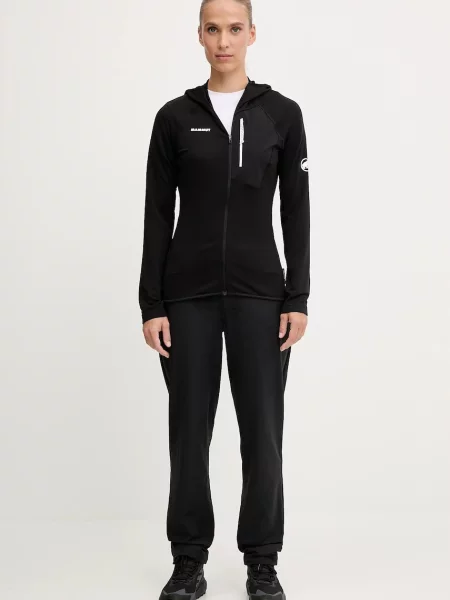 Однотонный свитер Mammut с капюшоном черный