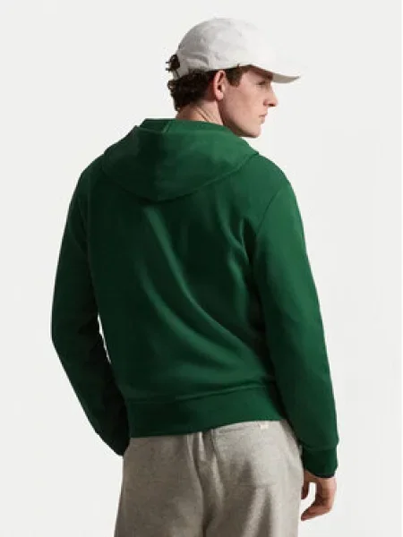 Polo Ralph Lauren dukserica na zakopčavanje sa kapuljačom zelena