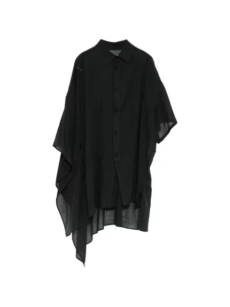 Cămașă Yohji Yamamoto asimetrică negru