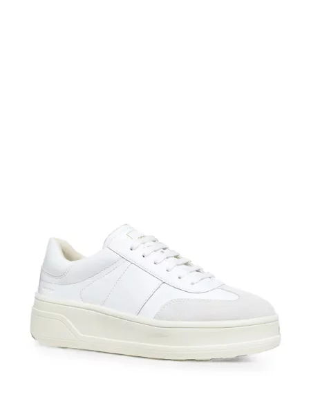 Sneakerși Geox cu platformă alb