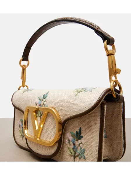 Top Valentino Garavani cu broderie bej