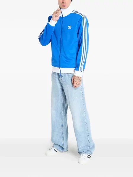Μπλούζα Adidas με αυτόγραφο ζακάρ κίτρινο
