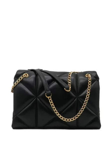 Ватиран чанта Love Moschino с автограф черно