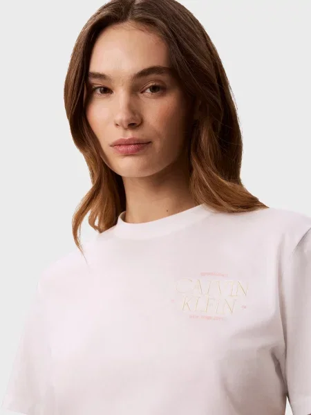 Класична футболка Calvin Klein Jeans біла