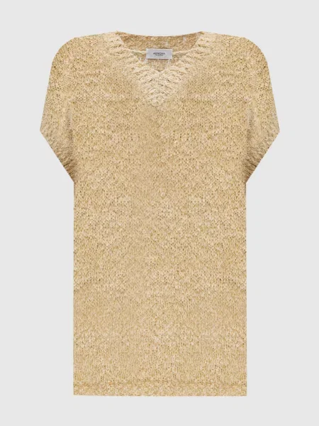 Шелковый жилет Agnona желтый