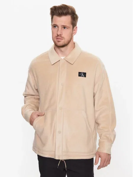 Calvin Klein Jeans Jachetă cămașă bej