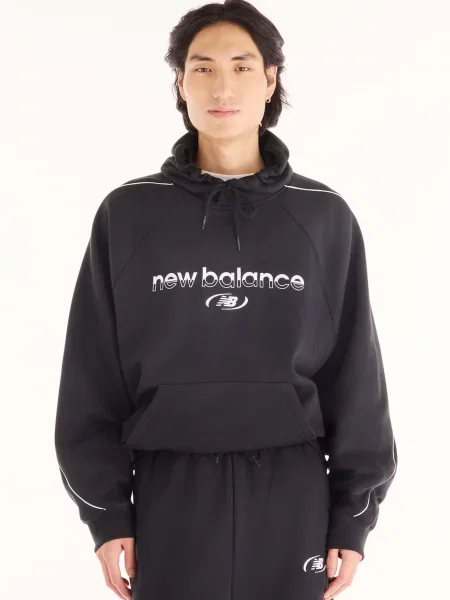 Флісове худі New Balance чорне
