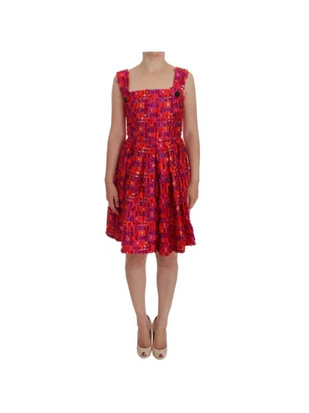 Sukienka maxi Dolce And Gabbana czerwona