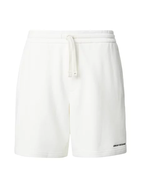 ARMANI EXCHANGE Kalhoty / offwhite černá