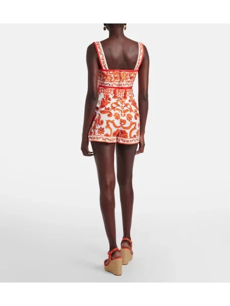Šortky Dolce&gabbana s potlačou červená