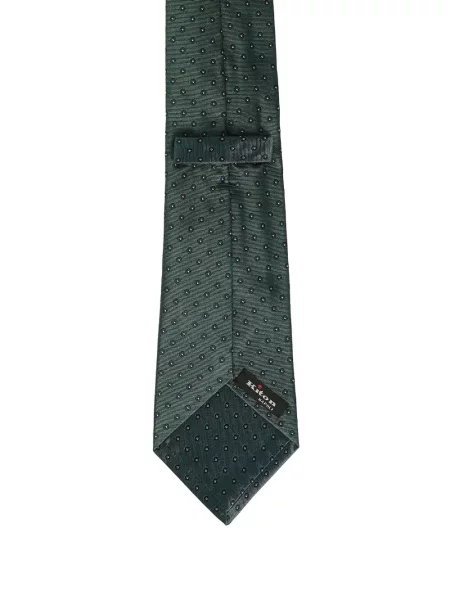 Cravată Kiton de mătase verde