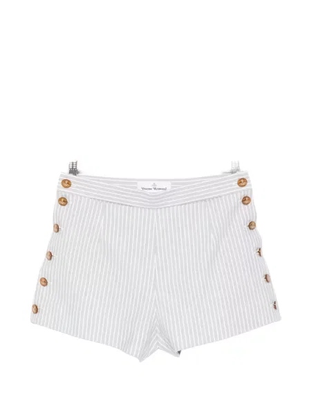 Pantaloni scurți Vivienne Westwood cu dungi cu imagine gri