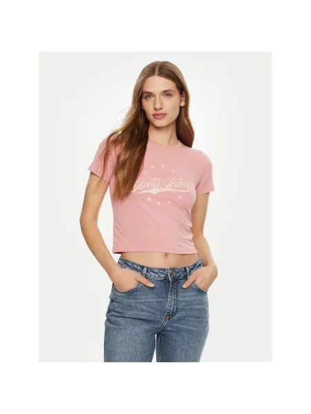 T-Shirt Guess ροζ