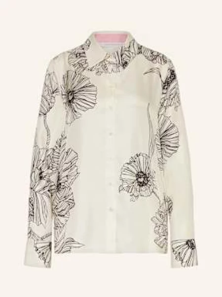 Herzen's Angelegenheit Koszula Z Jedwabiu weiss czarna