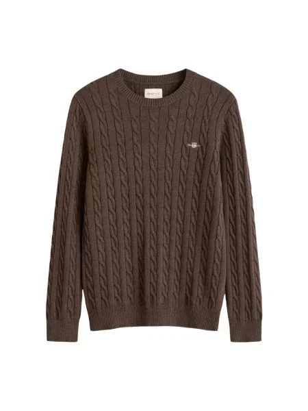 Gant Sweter ciemny brązowy