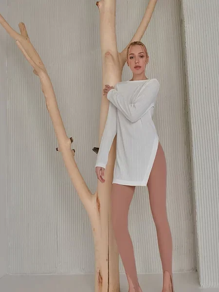 Легінси TrikoBakh бавовна/поліестер бежевий