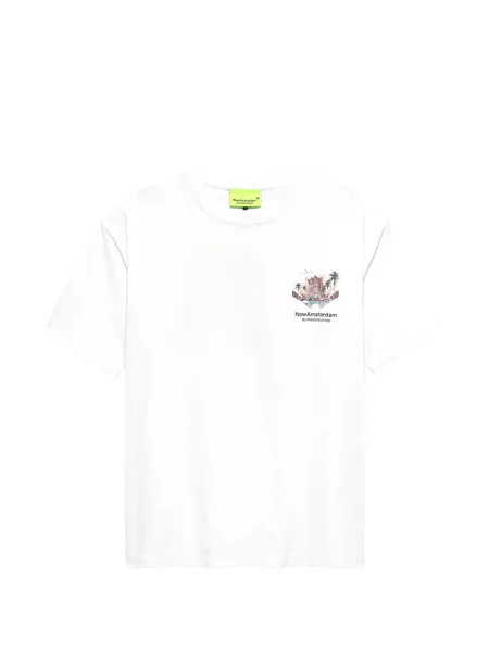 Grafic tricou New Amsterdam alb