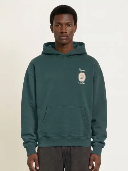 Pegador Oversized Mikina S Kapucí Casoli tmavě / krémová zelená