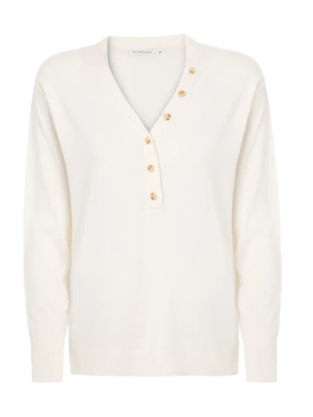 TATUUM Pulover TELLA murdar alb