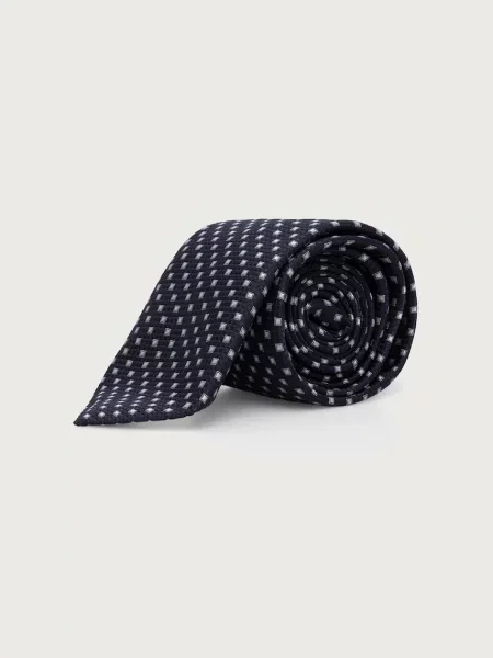 HUGO krawat z jedwabiem Tie cm granatowy