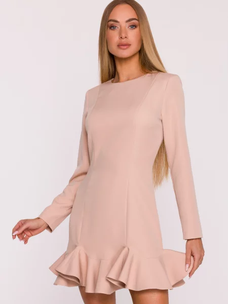 Rochie mini Made Of Emotion cu volane alb
