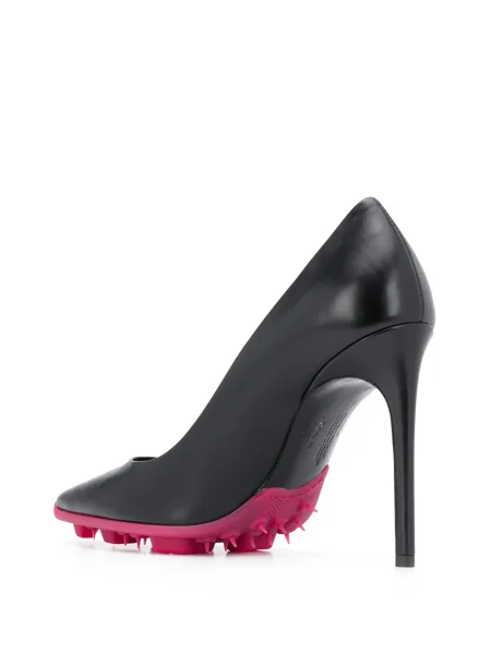 Pantofi cu toc Off-white alb