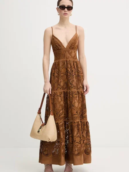 Ermanno Firenze sukienka brązowa
