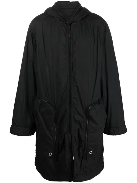 Palton Rick Owens Drkshdw cu glugă negru