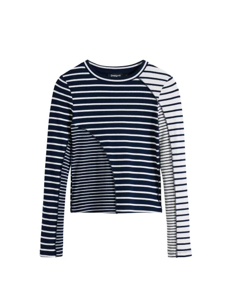 Desigual Tricou negru alb