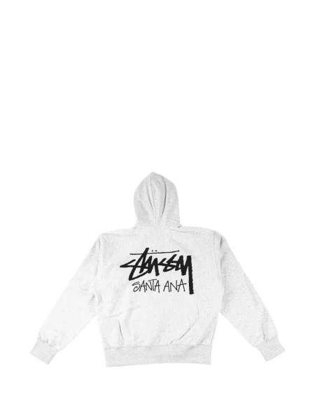 Hanorac cu glugă Stüssy cu imagine gri