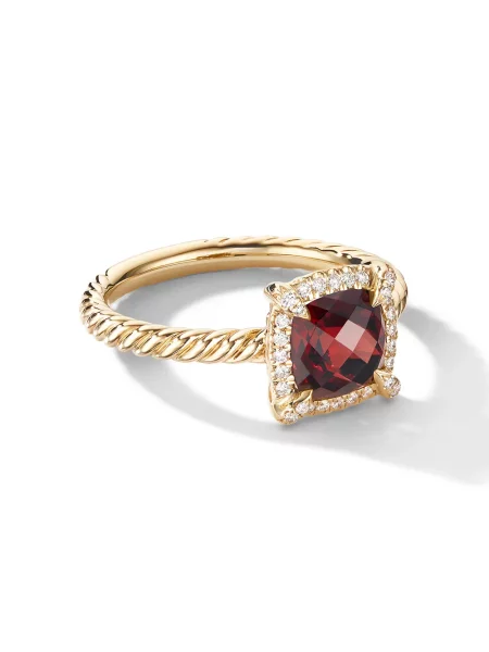 Inel David Yurman cu garnet galben