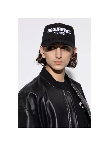 Czapka z daszkiem Dsquared2 czarna