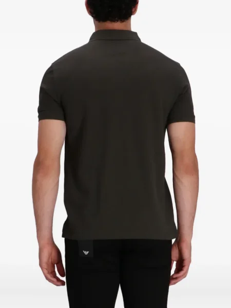 Polo Emporio Armani cu autograf verde