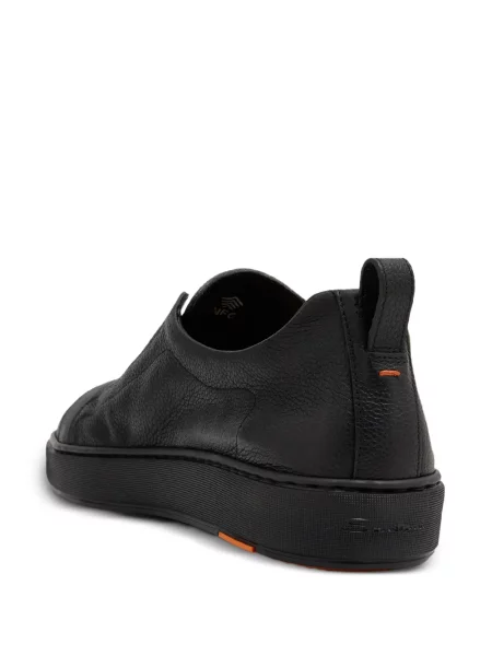 Chiloți Santoni din piele slip-on negru