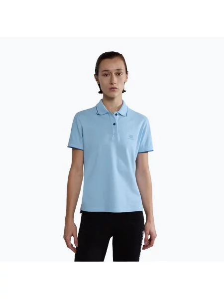 Koszulka polo Napapijri E-Nina blue clear niebieskie
