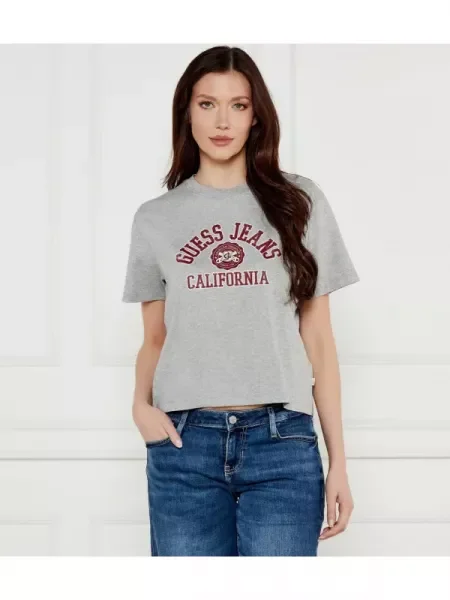 Guess Jeans Póló | Cropped Fit szürke