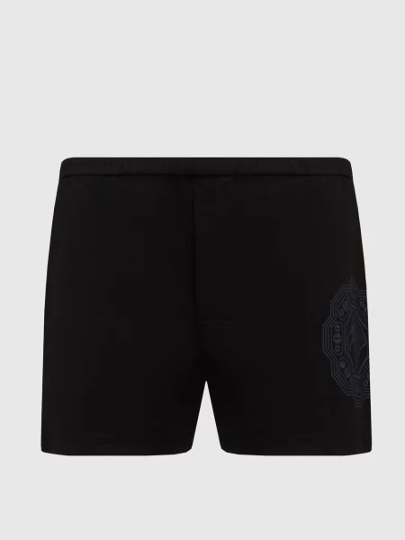 Боксеры Stefano Ricci с принтом черные