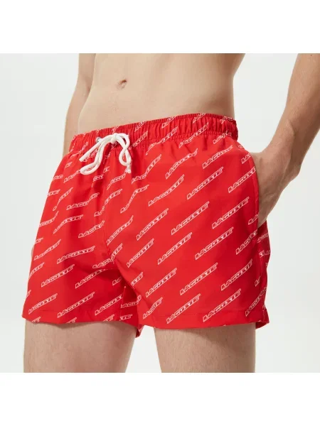 Kąpielówki Lacoste czerwone