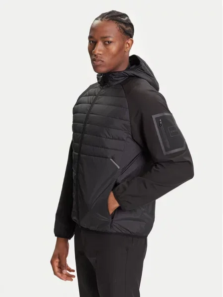BOSS Prehodna jakna J_Urbanex Hybrid HD črna