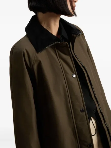 Palton Woolrich de catifea cord verde