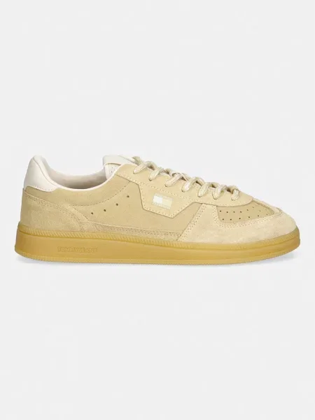 Tommy Jeans MU THE GREENWICH EDGE SUEDE superge semišaste rumena