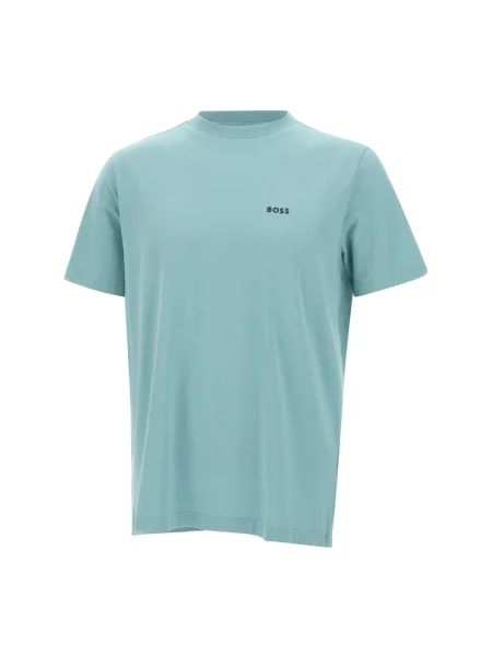 BOSS T-Shirt Tee Turkusowy niebieska