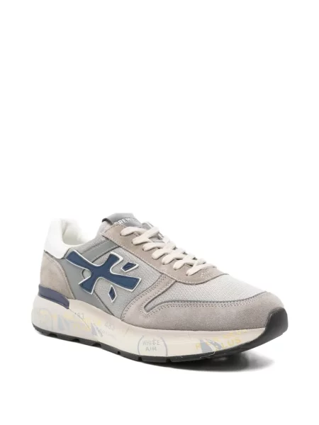 Sneakerși Premiata din piele de căprioară gri