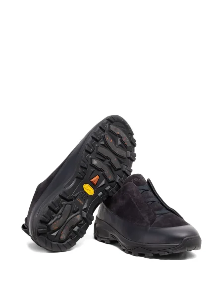 Sneakerși Zegna din piele de căprioară negru