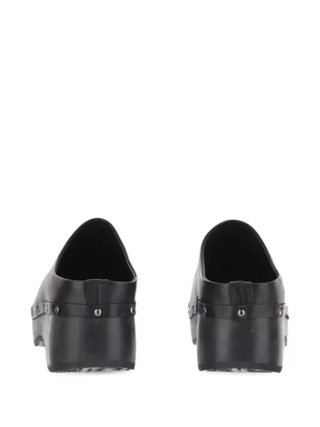 Papuci tip mules Scholl negru