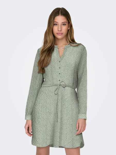 ONLY Rochie tip bluză ONLCORY crem / oliv