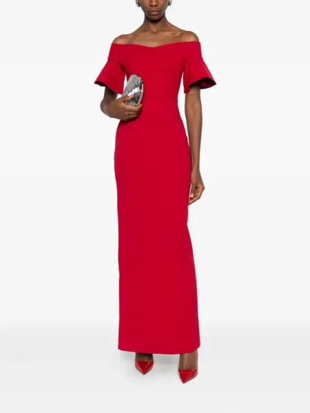 Rochie maxi Solace London de costum roșu